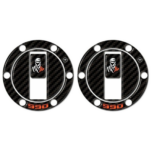 2 protections de bouchon de réservoir en gel 3D pour motos compatibles KTM 990 ADVENTURE 2