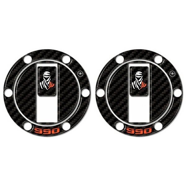 2 3D-Gel-Tankdeckelschützer für Motorräder kompatibel KTM 990 ADVENTURE