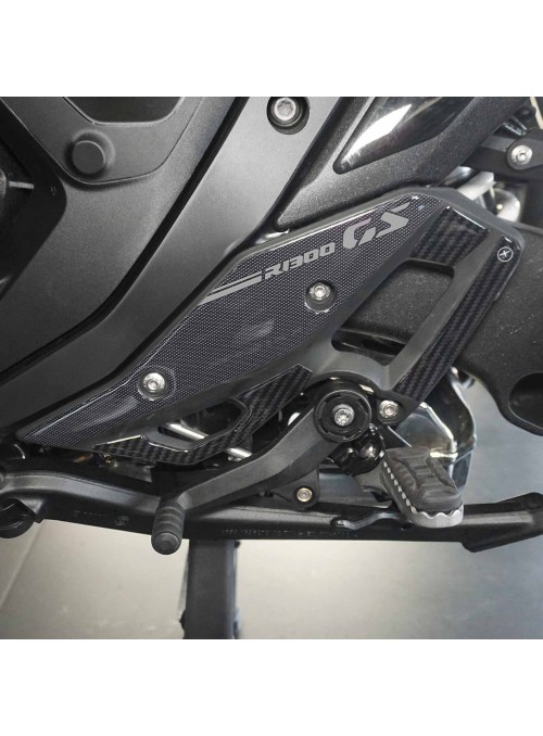 Adesivi 3D Battitacco pedane poggiapiedi moto compatibili con BMW R1300GS