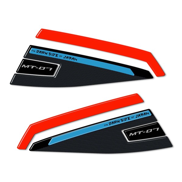 3D Upper Tank Strap Stickers compatible with Yamaha Mt-07 2021-2023