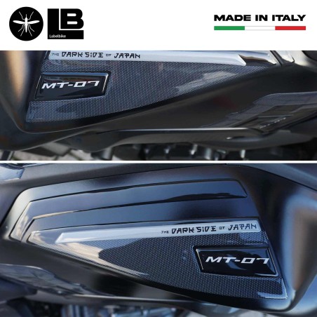 Pegatinas 3D bandas superior del tanque compatible con Yamaha Mt-07 2021-2023