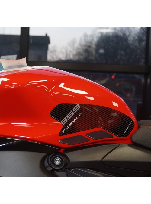 Adesivi 3D Laterali serbatoio compatibili con Ducati Panigale 959 2016-2019
