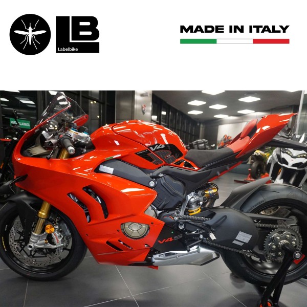 3D Tank-Seitenaufkleber kompatibel mit Ducati Panigale V4 von 2022-2024