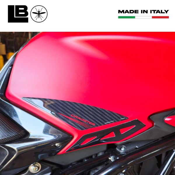 3D Seitentankaufkleber kompatibel mit Mv Agusta Dragster 2020-23 Motorrädern