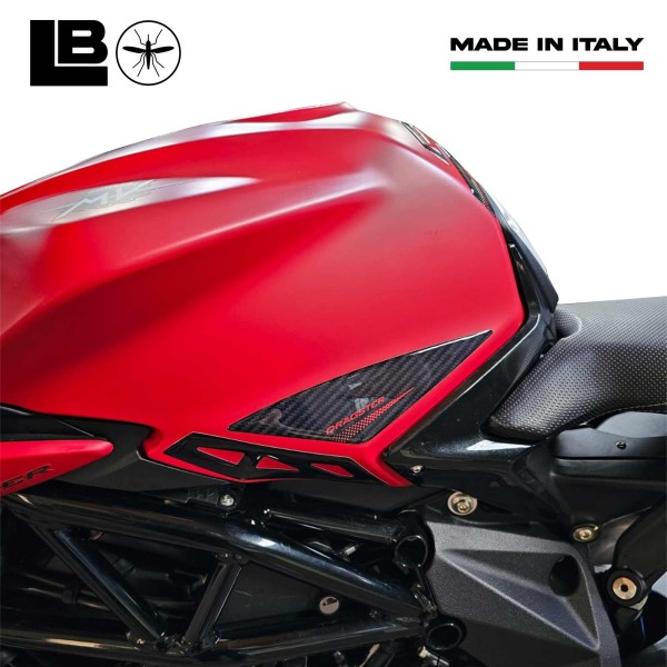 Autocollants 3D pour réservoir latéral compatibles avec les motos Mv Agusta Dragster 2020-23