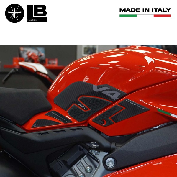 Motorbike Tank Side Stickers compatible with Ducati Streetfighter V4 2023-24