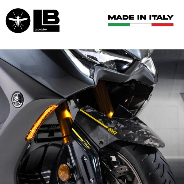 Pegatinas 3D para guardabarros delantero compatibles con Yamaha Tmax 560 20Th Anniversary