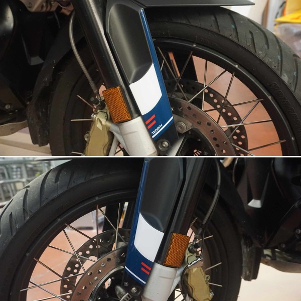 Aufkleber 3D Motorrad Schutzbleche kompatibel mit BMW R 1250 GS und ADV Trophy