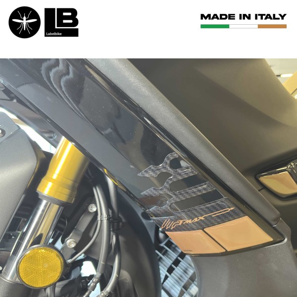 3D stickers for side fairing side panels compatible with Yamaha Tmax 2022