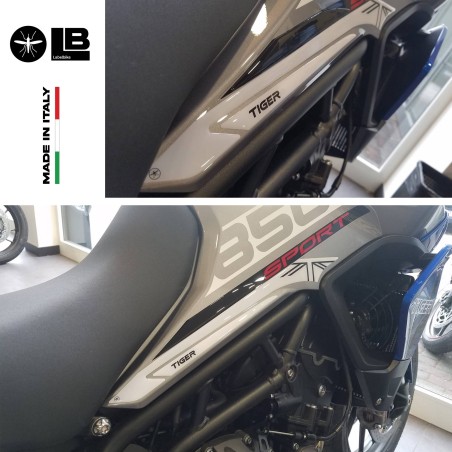Stickers de protection de réservoir 3D compatibles avec Triumph Tiger 850 Sport 2021-2025