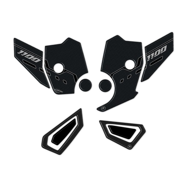 3D stickers complete heel pad protection compatible with Honda Nt1100 2022-23