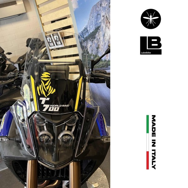Stickers 3D Motorcycle windshield protector compatible with Yamaha Tenere 700 World Raid