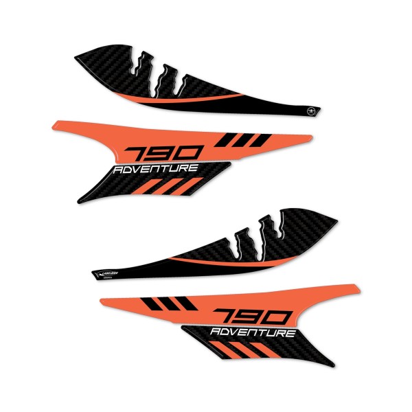 Aufkleber 3D Handschutz Schutz Motorrad kompatibel mit KTM 790 Adventure 2019-2024