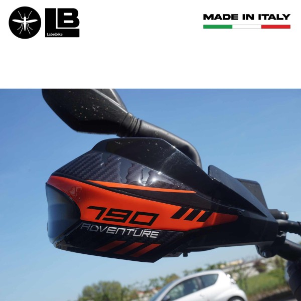 Pegatinas 3D Guardamanos protección moto compatible con KTM 790 Adventure 2019-2024