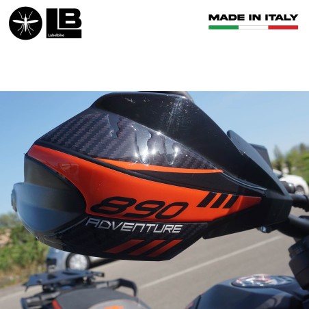 Stickers garde-mains 3D moto compatible avec KTM 890 Adventure 2021-2022