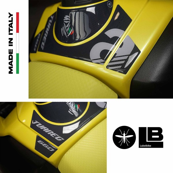 Autocollants 3D Tank Guard compatibles avec Aprilia Tuareg 660 2022-2025