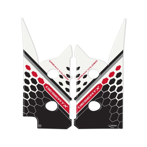 Stickers 3D Motorcycle mudguard protection compatible with Ducati DesertX