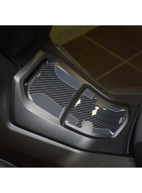 Adesivi 3D protezione pedana e sportello compatibile con Honda Forza 125 2022-23