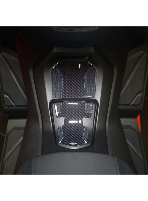Adesivi 3D protezione pedana e sportello compatibile con Honda Forza 350 2022-23