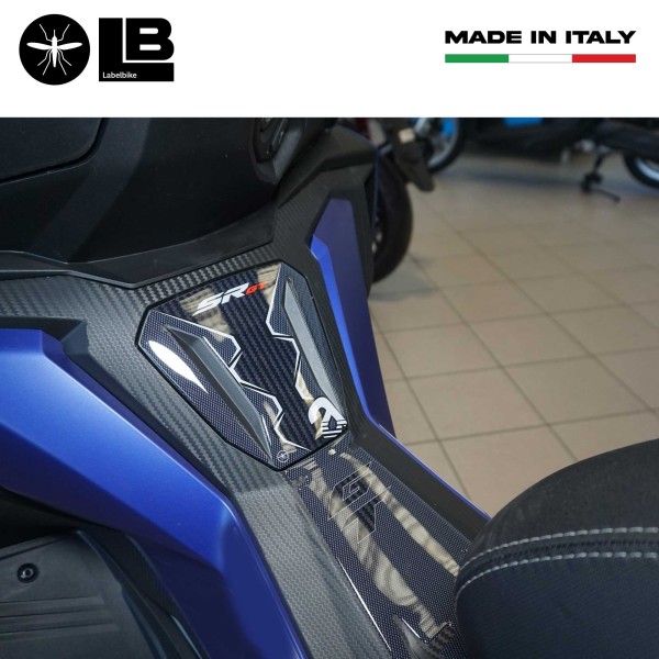 Pegatinas 3D reposapiés y protección de puerta compatibles con Aprilia SR GT 125 y 200