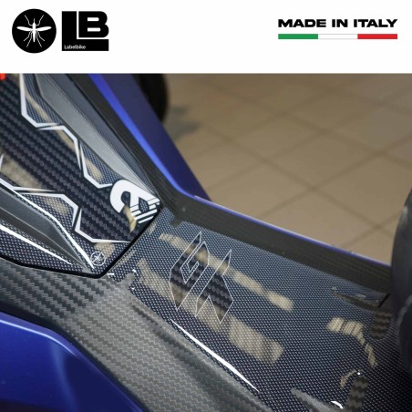 3D-Aufkleber Fußstütze und Türschutz kompatibel mit Aprilia SR GT 125 und 200