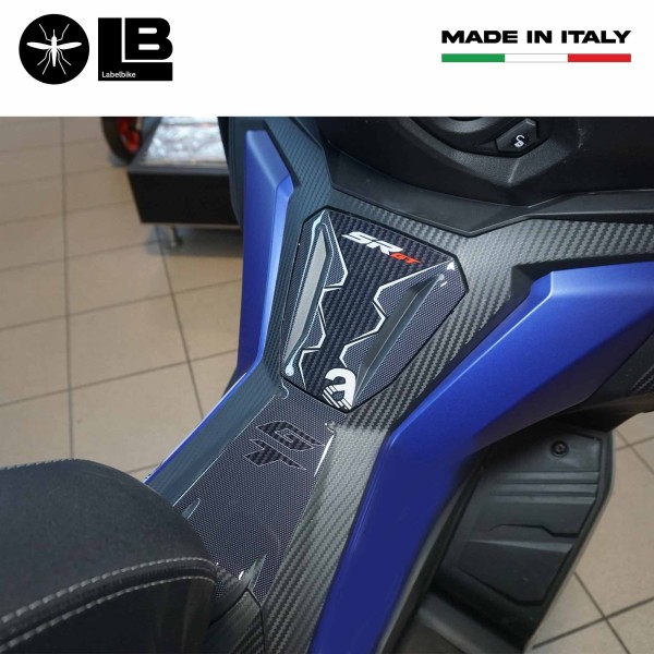3D stickers footrest and door protection compatible with Aprilia SR GT 125 and 200