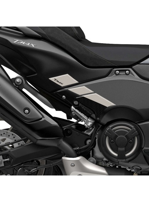 Adesivi 3D Protezione pedane piedi passeggero compatibili con Yamaha Tmax 2022