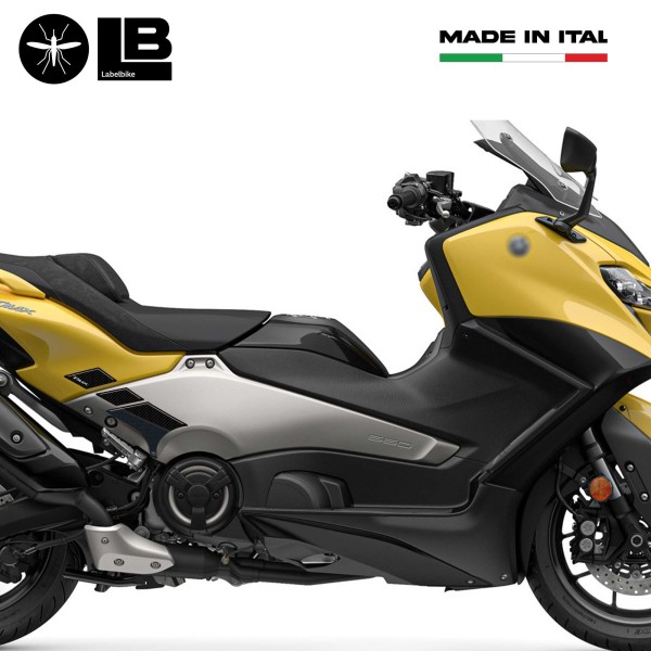 3D Aufkleber Beifahrerfußrastenschutz kompatibel mit Yamaha Tmax 2022-5