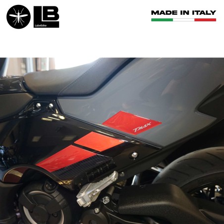 3D Aufkleber Beifahrerfußrastenschutz kompatibel mit Yamaha Tmax 2022-5