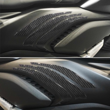 3D Stickers Passenger footpeg protection compatible with Yamaha Xmax 2023