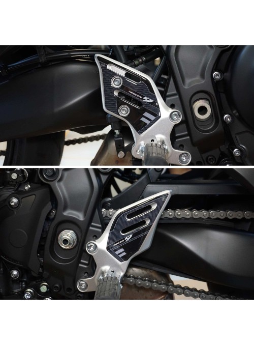 Adesivi 3D Protezioni Batti Tacco Compatibili Con Yamaha Tracer 9 2021