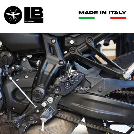 3D Heel Protector Stickers compatible avec Yamaha Mt-07 Motorcycle 2014-2023