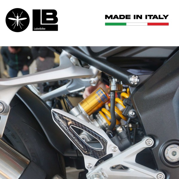 3D Heel Protector Stickers compatible with Triumph Speed Triple 1200 RR