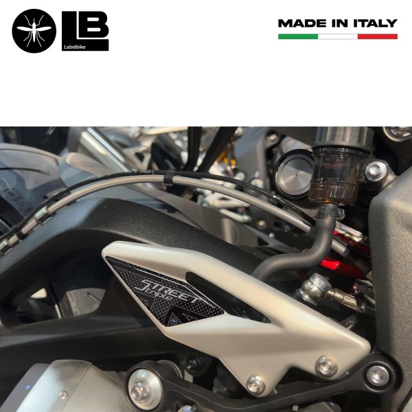 3D Fersenschützer Aufkleber kompatibel mit Triumph Street Triple 2017-24