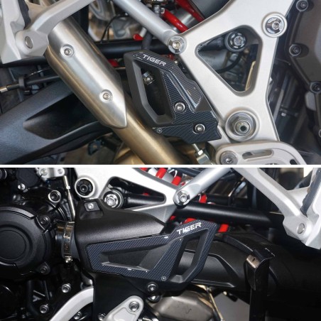 Protectores de talón adhesivos 3D compatibles con Triumph Tiger 1200 GT y Rally