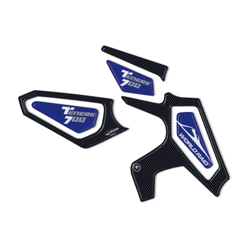 Stickers de protection de talon 3D compatibles avec Yamaha tenere 700 2