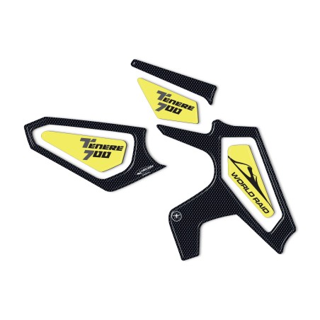 3D Heel Protector Stickers compatible with Yamaha tenere 700