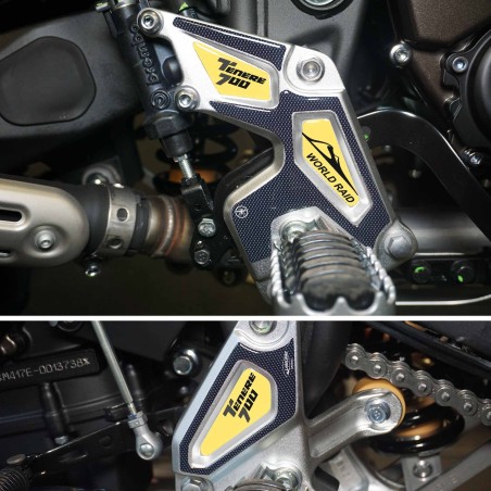 3D Heel Protector Stickers compatible with Yamaha tenere 700
