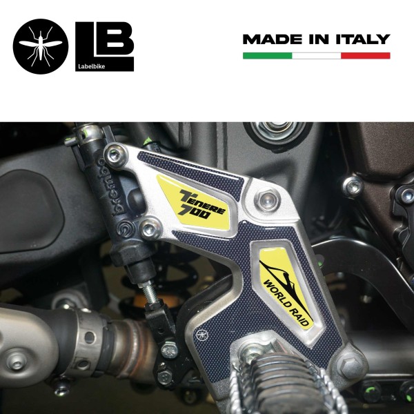3D Heel Protector Stickers compatible with Yamaha tenere 700