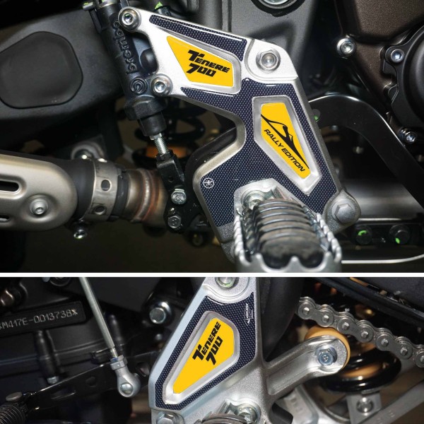 3D Heel Protector Stickers compatible with Yamaha tenere 700 Rally Edition