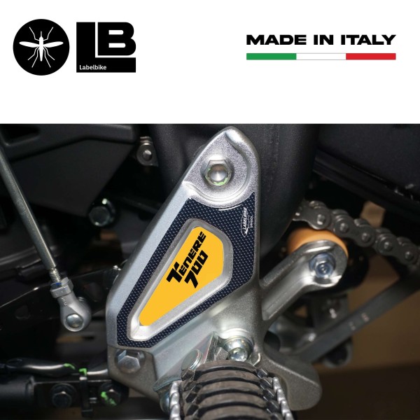 3D Heel Protector Stickers compatible with Yamaha tenere 700 Rally Edition
