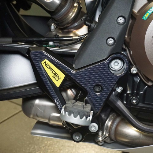 3D Aufkleber Motorrad Fersenschützer kompatibel mit Husqvarna Norden 901
