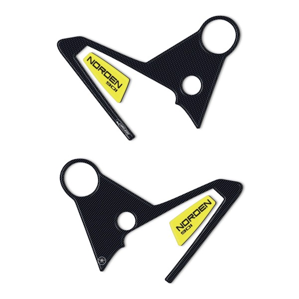 Stickers 3D protecteurs de talons moto compatibles avec Husqvarna Norden 901