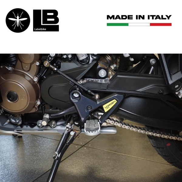 3D stickers motorbike heel protectors compatible with Husqvarna Norden 901