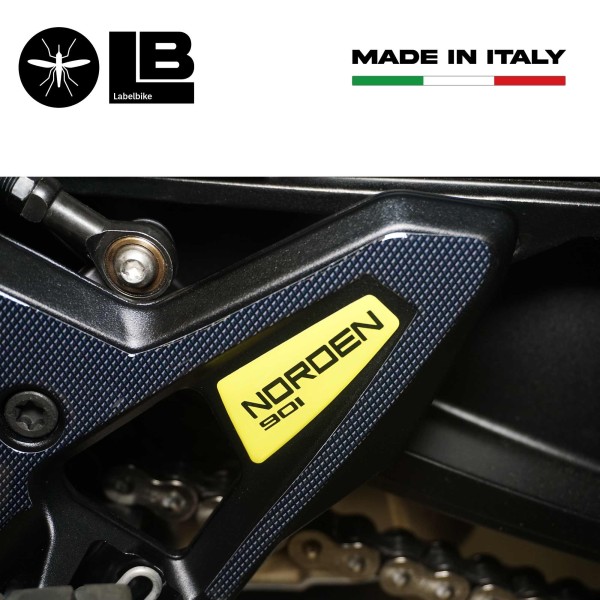 3D stickers motorbike heel protectors compatible with Husqvarna Norden 901