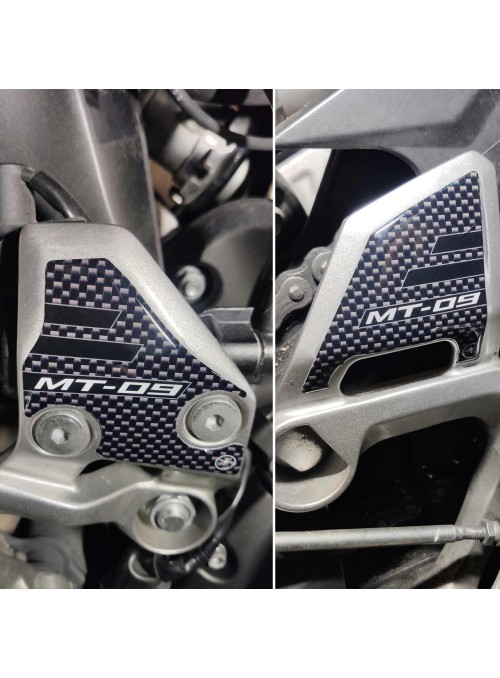 Adesivi 3D Protezioni Battitacco moto compatibili con Yamaha Mt-09 2017-2020