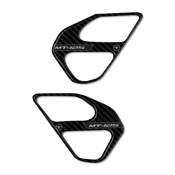 Stickers 3D Protecteurs de talons moto compatibles avec Yamaha Mt-125 2020-2025
