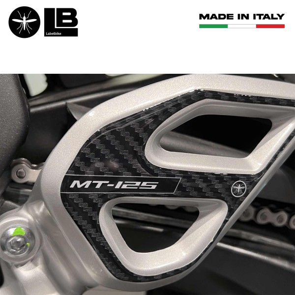 Pegatinas 3D Protectores de talón de moto compatibles con Yamaha Mt-125 2020-2025