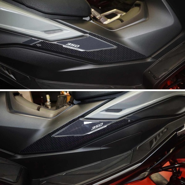 3D Aufkleber Boomerang Seitenprotektoren kompatibel mit Honda Forza 350 2022-25