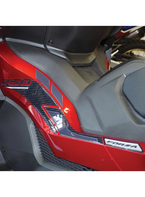 Adesivi 3D Protezioni Boomerang laterali compatibili con Honda Forza 750 2021-23